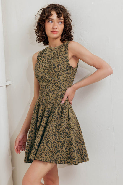 LEO LOVER LEOPARD MINI DRESS