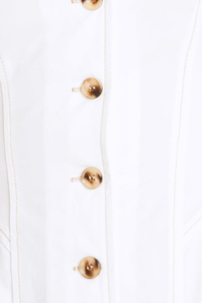 ELEGANTLY YOURS WHITE MIDI DRESS