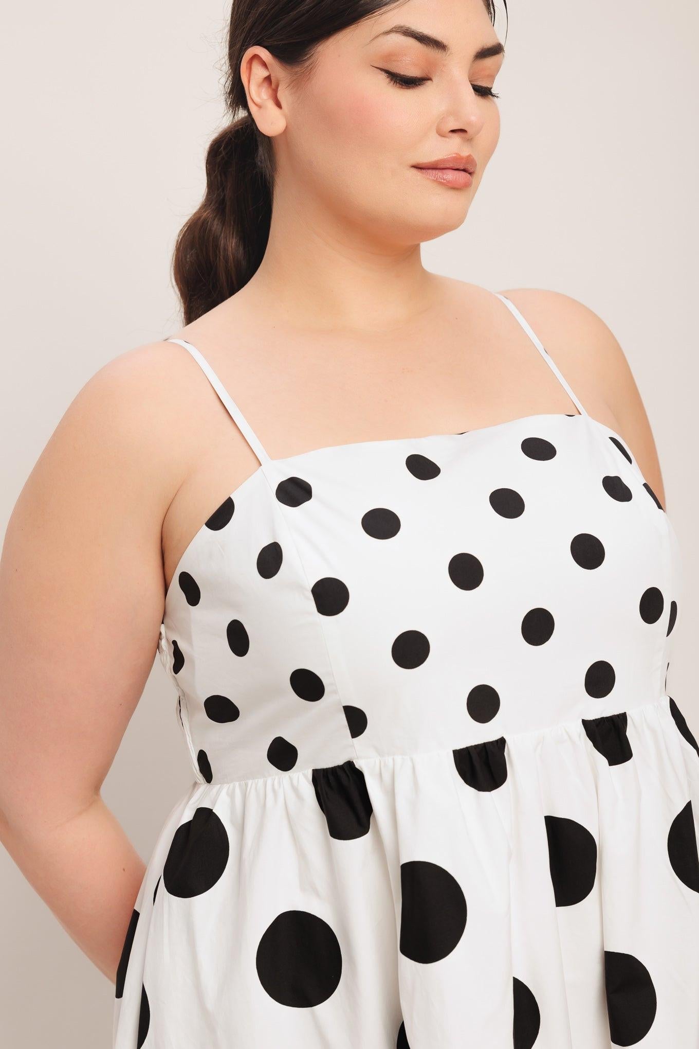 DOLCE VITA POLKA DOT MIDI DRESS