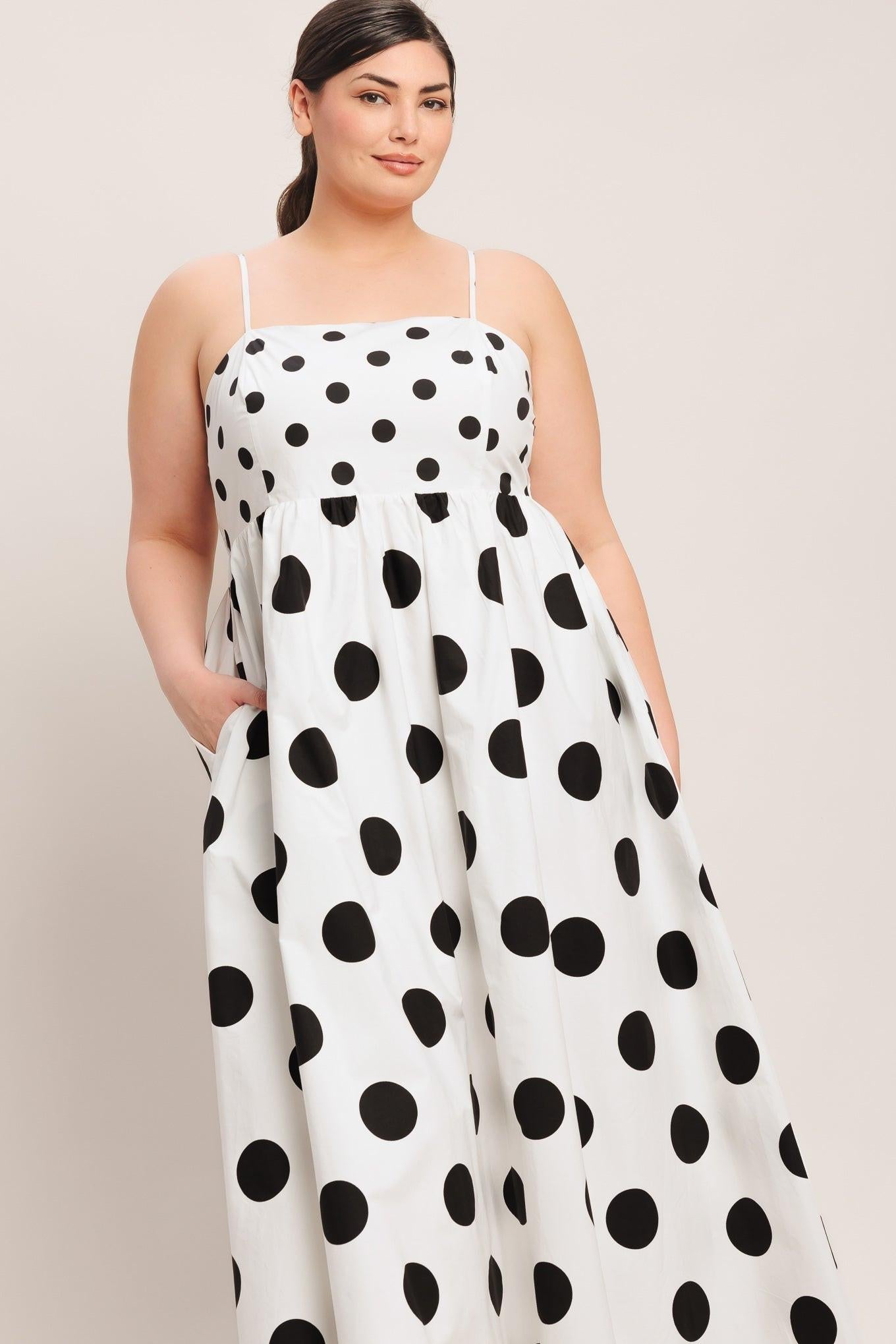 DOLCE VITA POLKA DOT MIDI DRESS FINAL