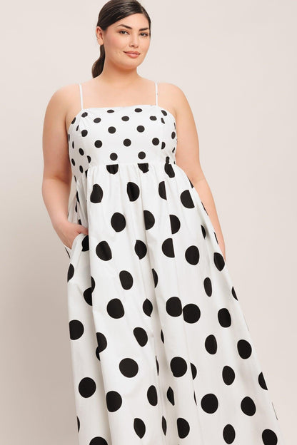 DOLCE VITA POLKA DOT MIDI DRESS FINAL