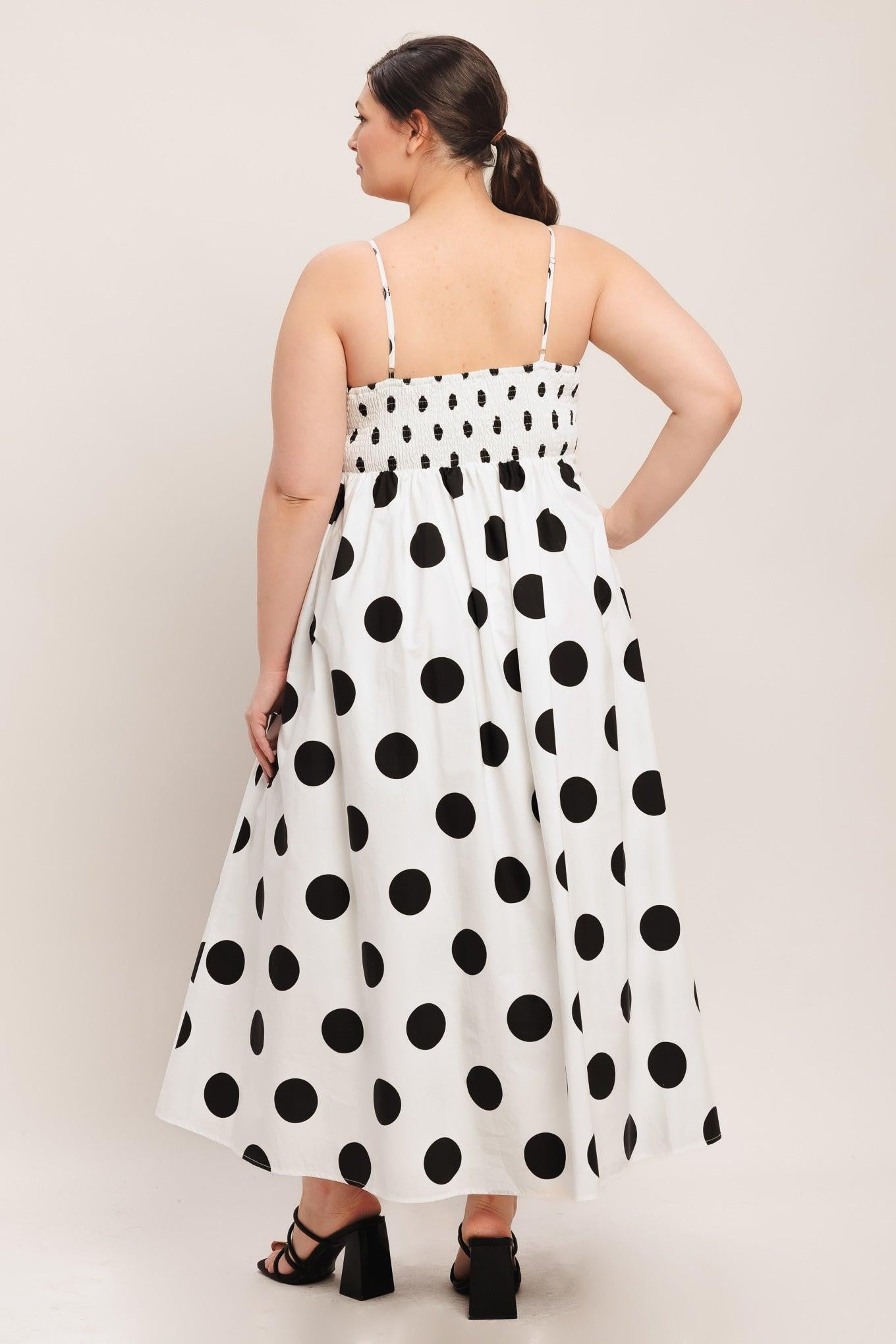 DOLCE VITA POLKA DOT MIDI DRESS FINAL