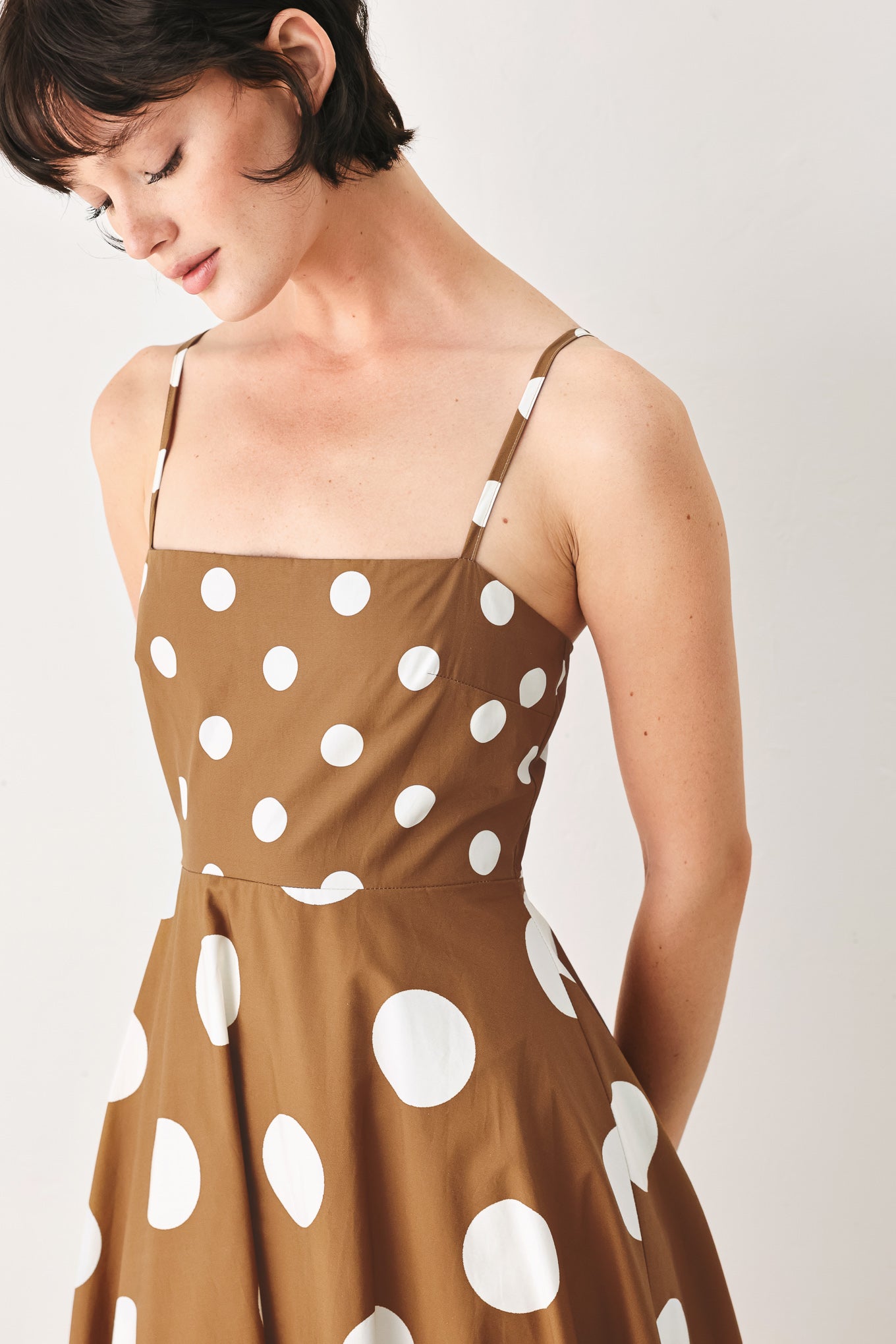 DOLCE VITA POLKA DOT MIDI DRESS