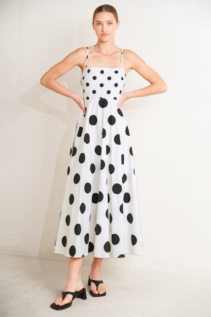DOLCE VITA POLKA DOT MIDI DRESS FINAL