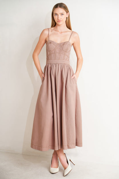 UNDERSTATED GLAM BUSTIER MIDI DRESS FINAL