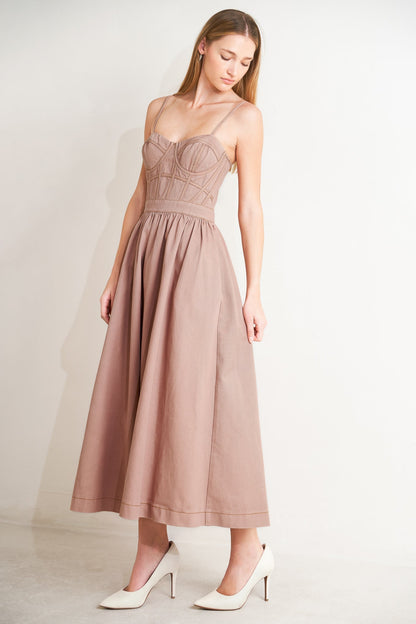 UNDERSTATED GLAM BUSTIER MIDI DRESS FINAL