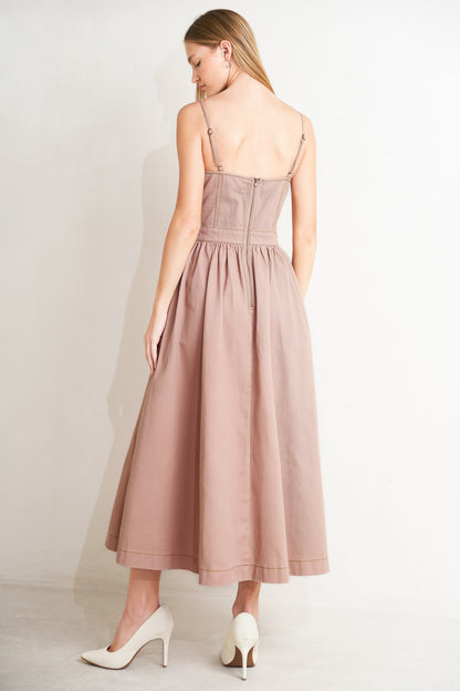 UNDERSTATED GLAM BUSTIER MIDI DRESS FINAL