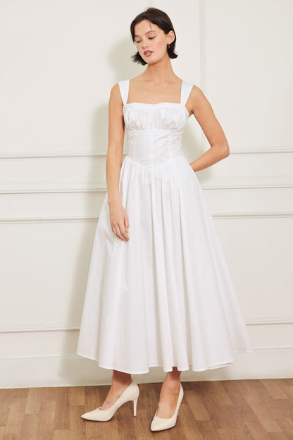 SWEETHEART SERENADE WHITE MIDI DRESS FINAL