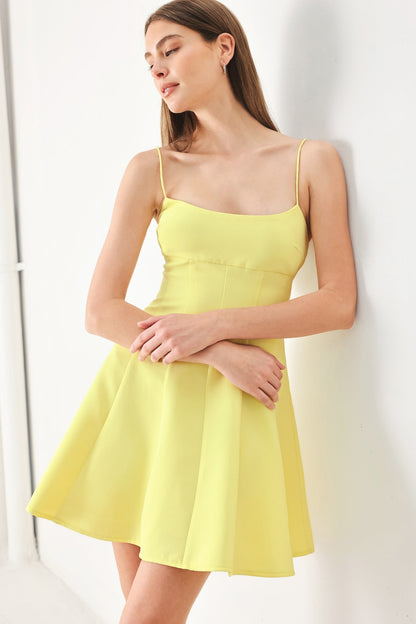 FRESH YELLOW CAMI DRESS