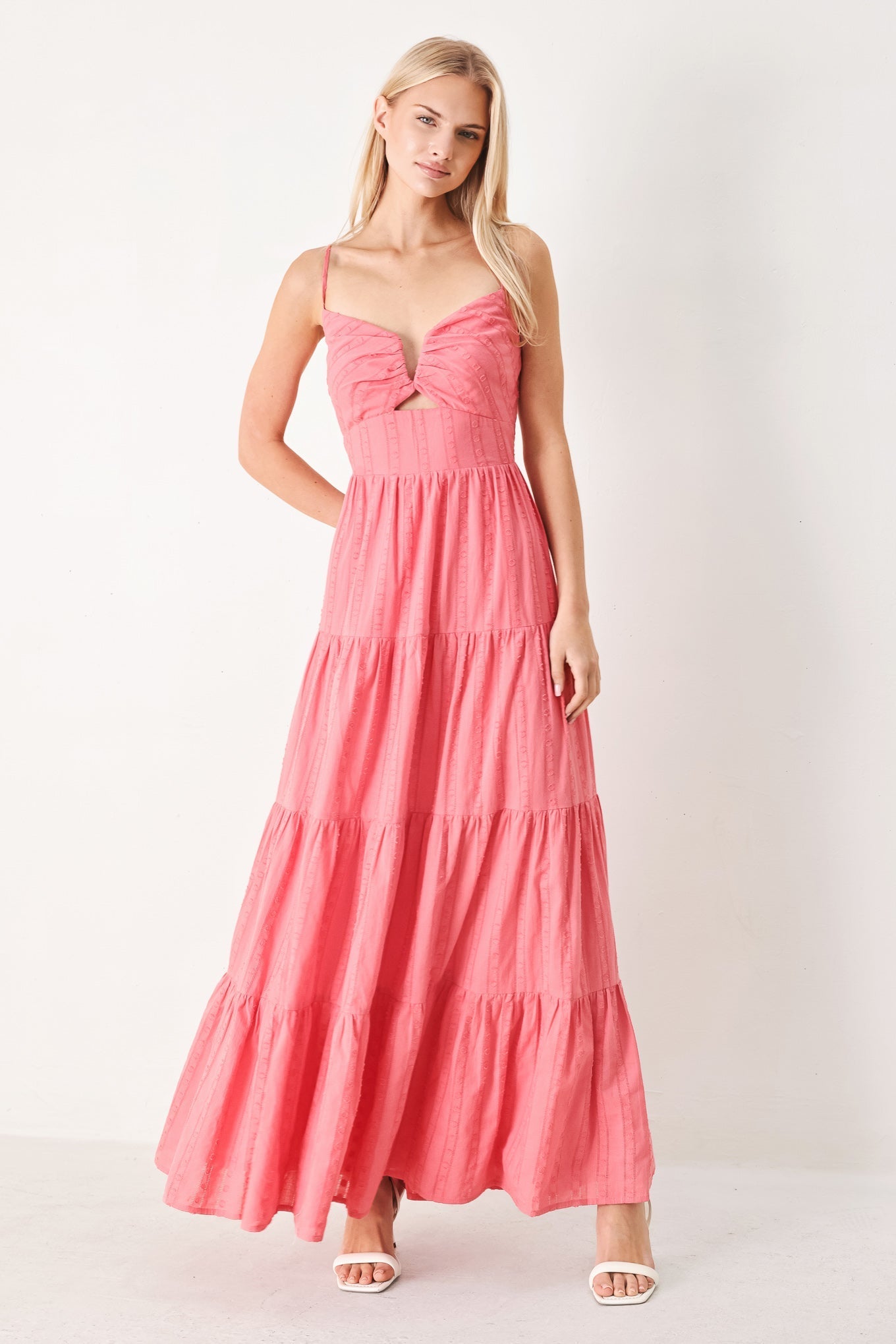 SWEET ESCAPE PINK CRANBERRY MAXI DRESS