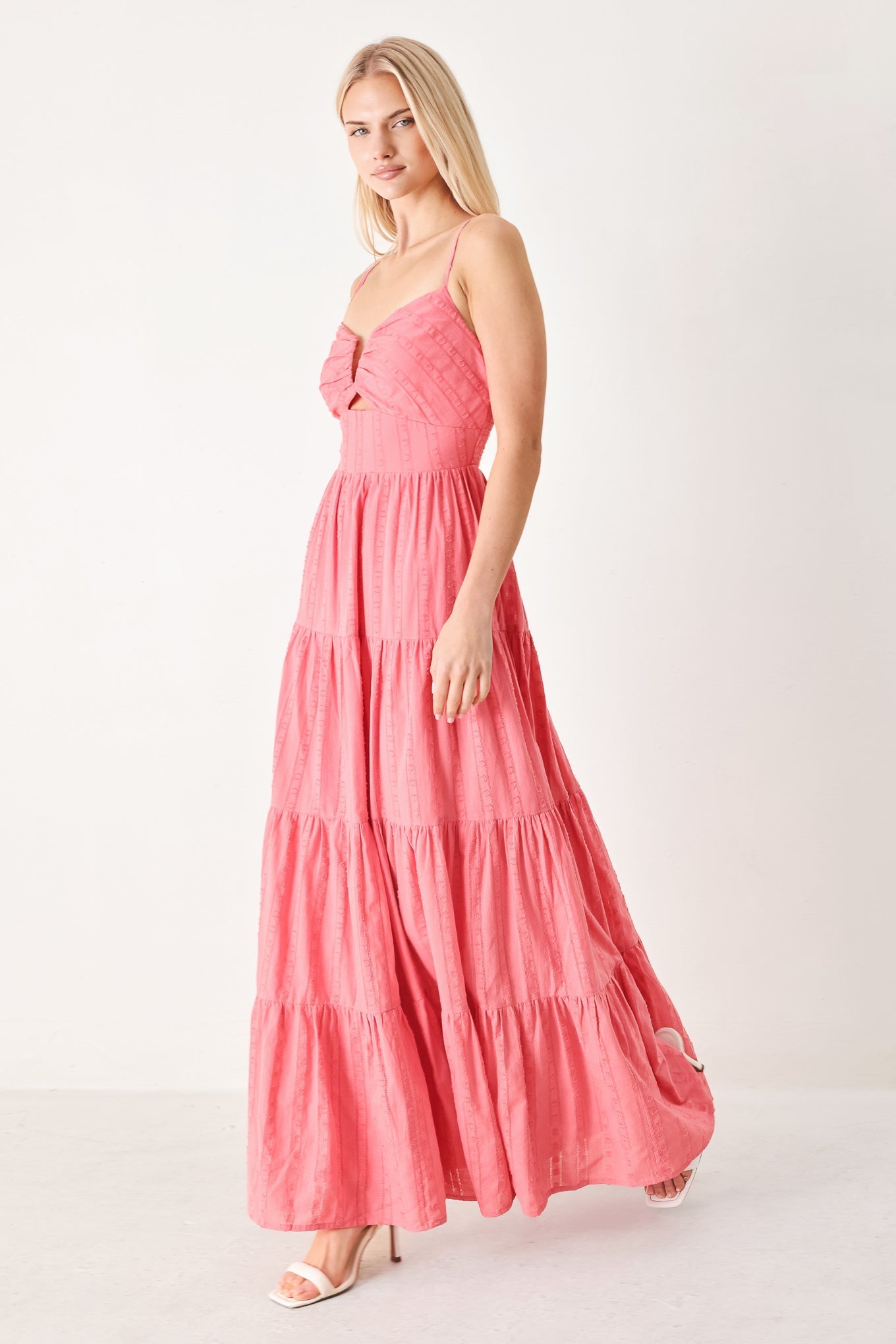 SWEET ESCAPE PINK CRANBERRY MAXI DRESS