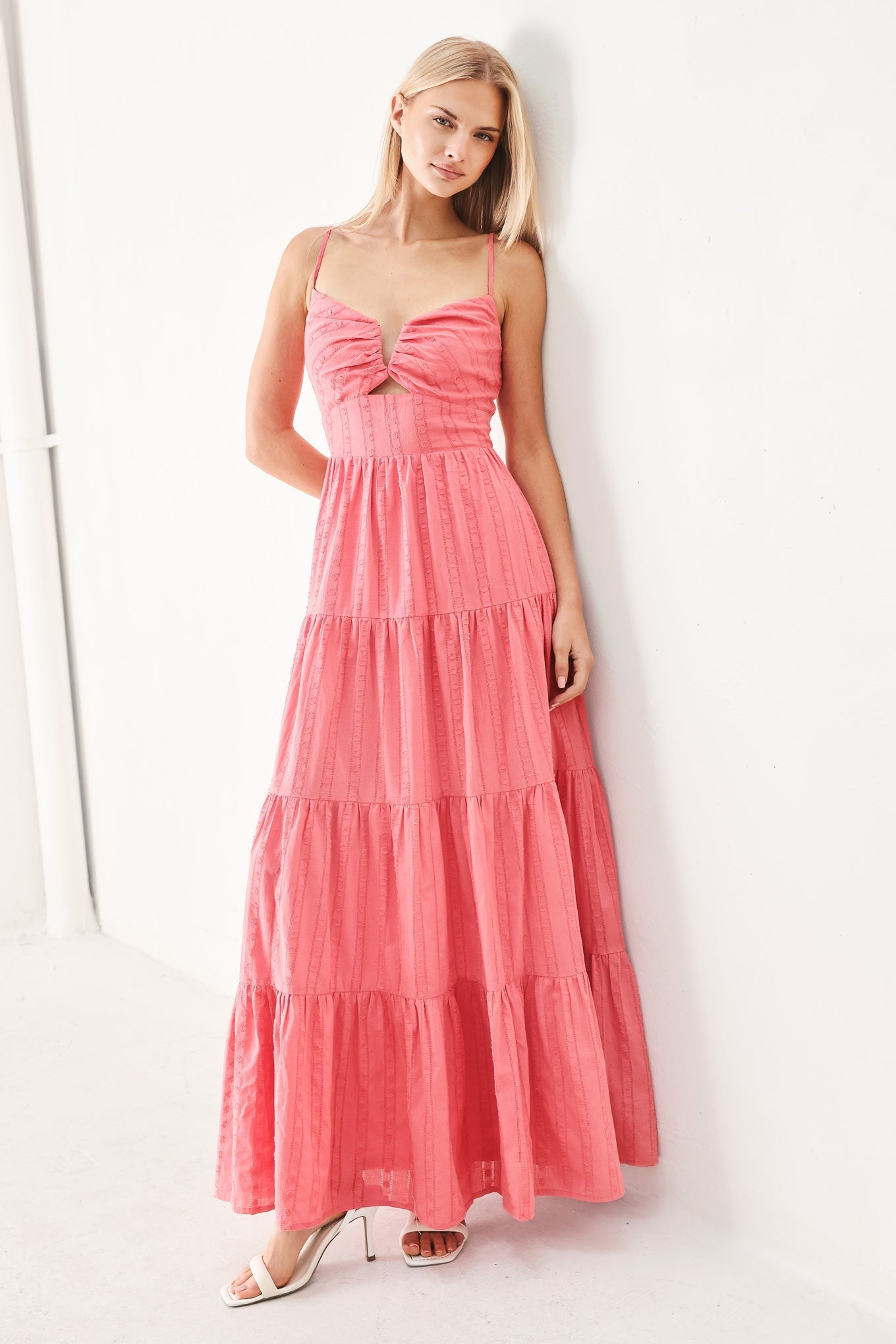 SWEET ESCAPE PINK CRANBERRY MAXI DRESS