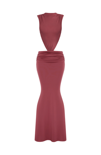 Fenella Maxi Dress Rose Brown