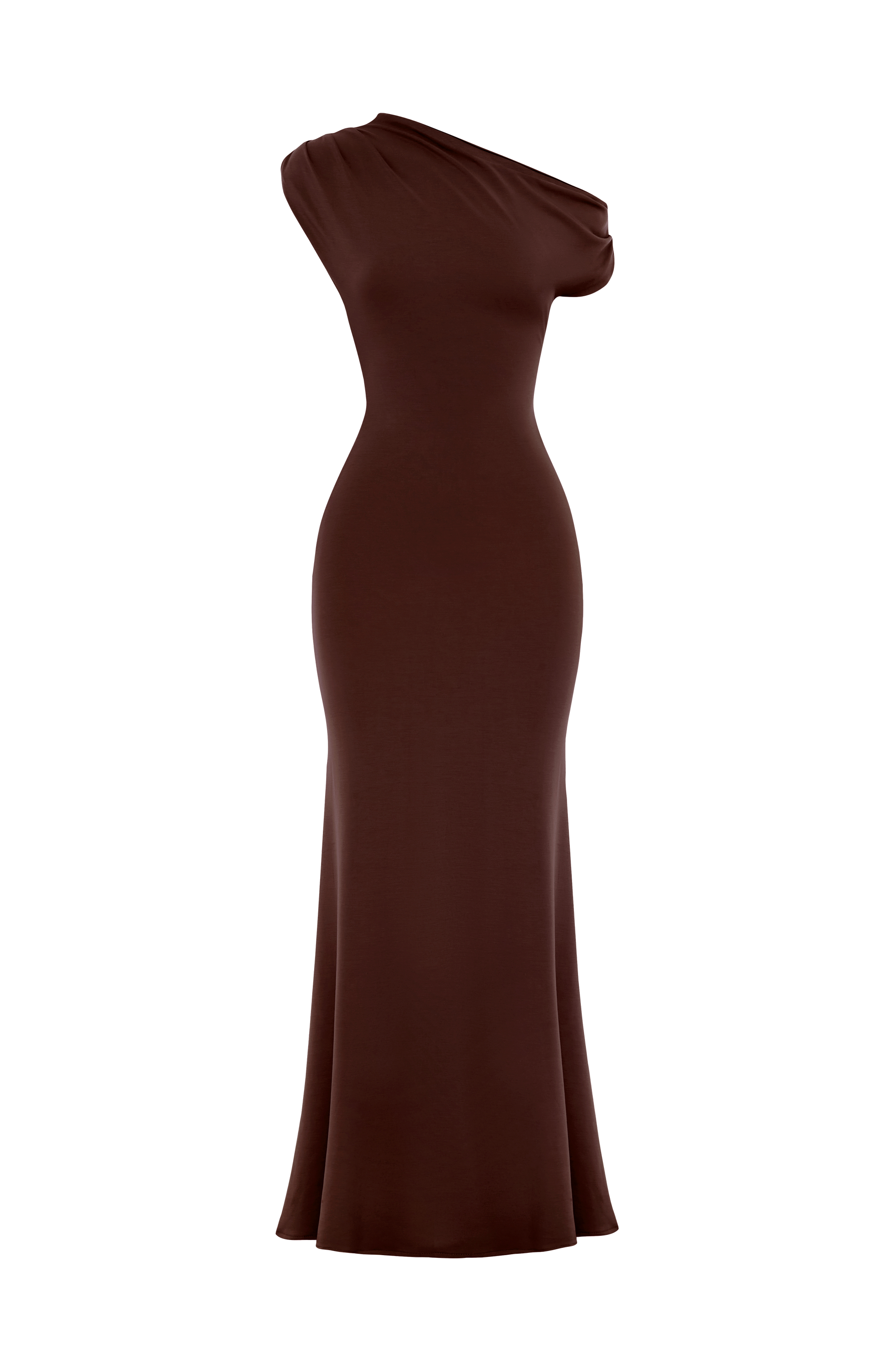 Fiora Maxi Dress Plum Brown