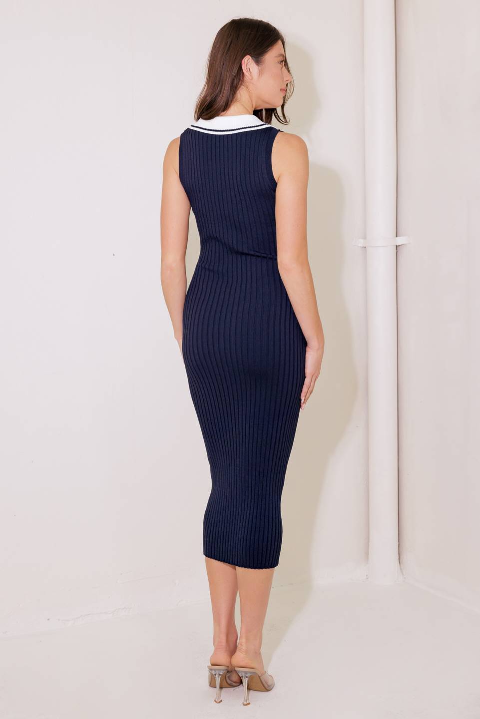 COASTAL CLASSIC SWEATER DRESS NAVY