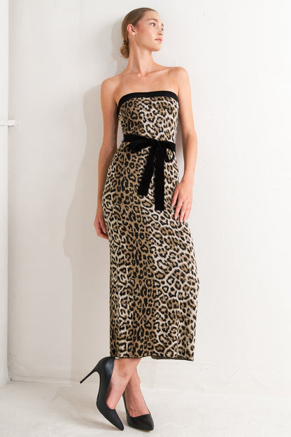 WILD ROMANCE LEOPARD KNIT MIDI DRESS FINAL