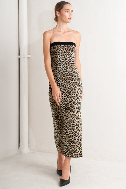 WILD ROMANCE LEOPARD KNIT MIDI DRESS FINAL