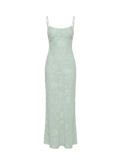 Avienna Maxi Dress Sage Burnout