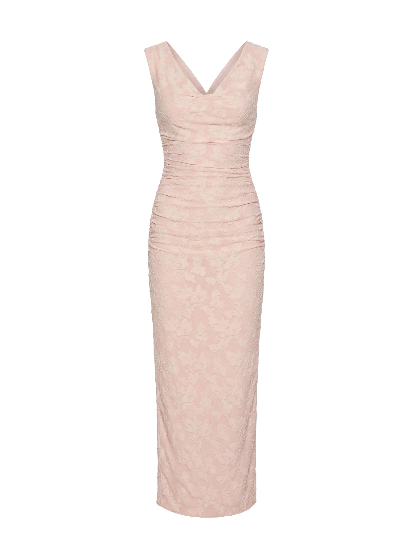 Kristeen Cowl Neck Maxi Dress Blush Pink