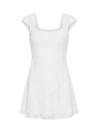 Lucienna Mini Dress White Floral