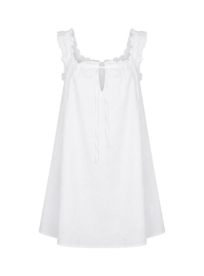 Swing Mini Dress White Tall