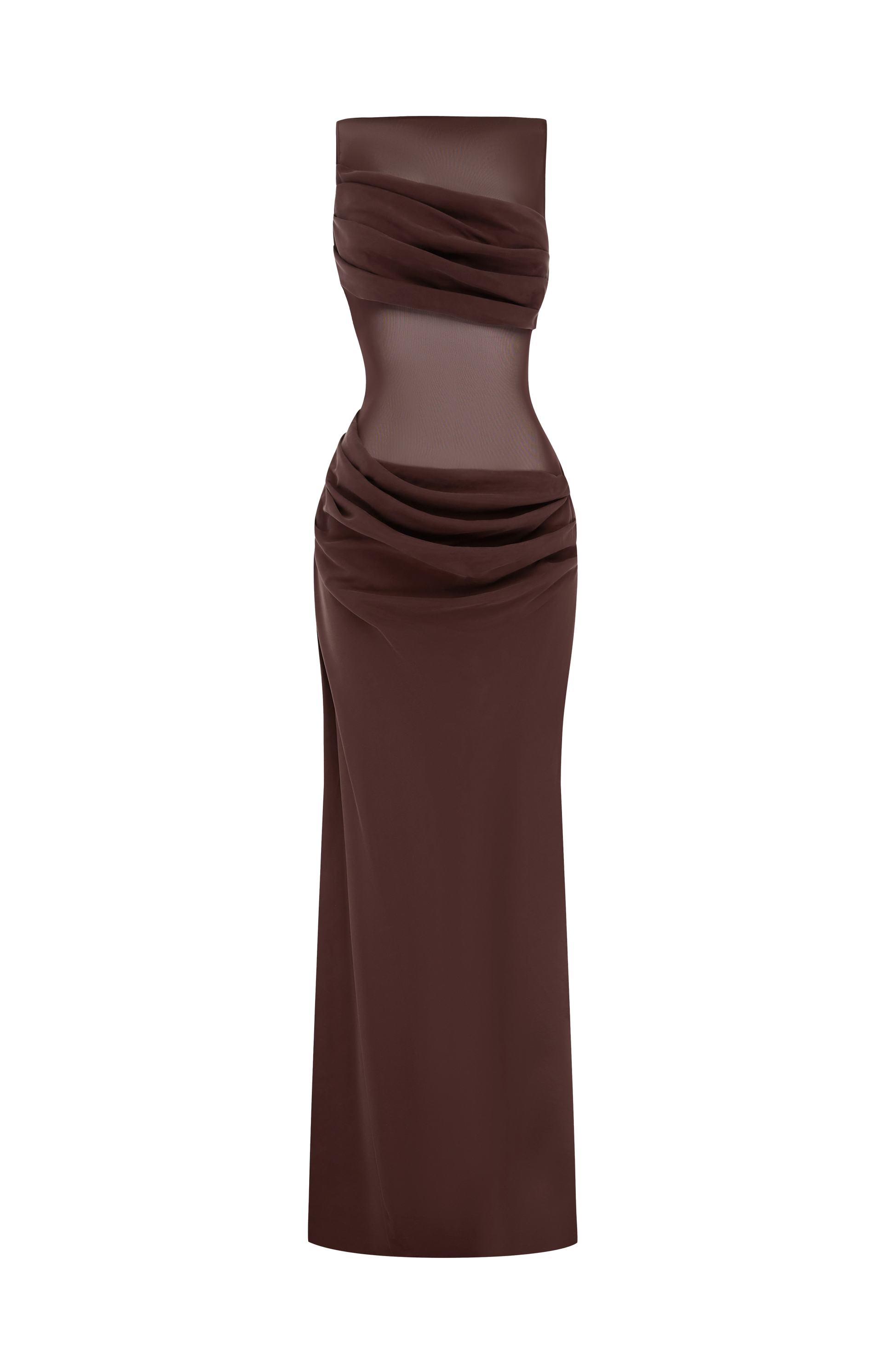 Gracelyn Maxi Dress Plum Brown