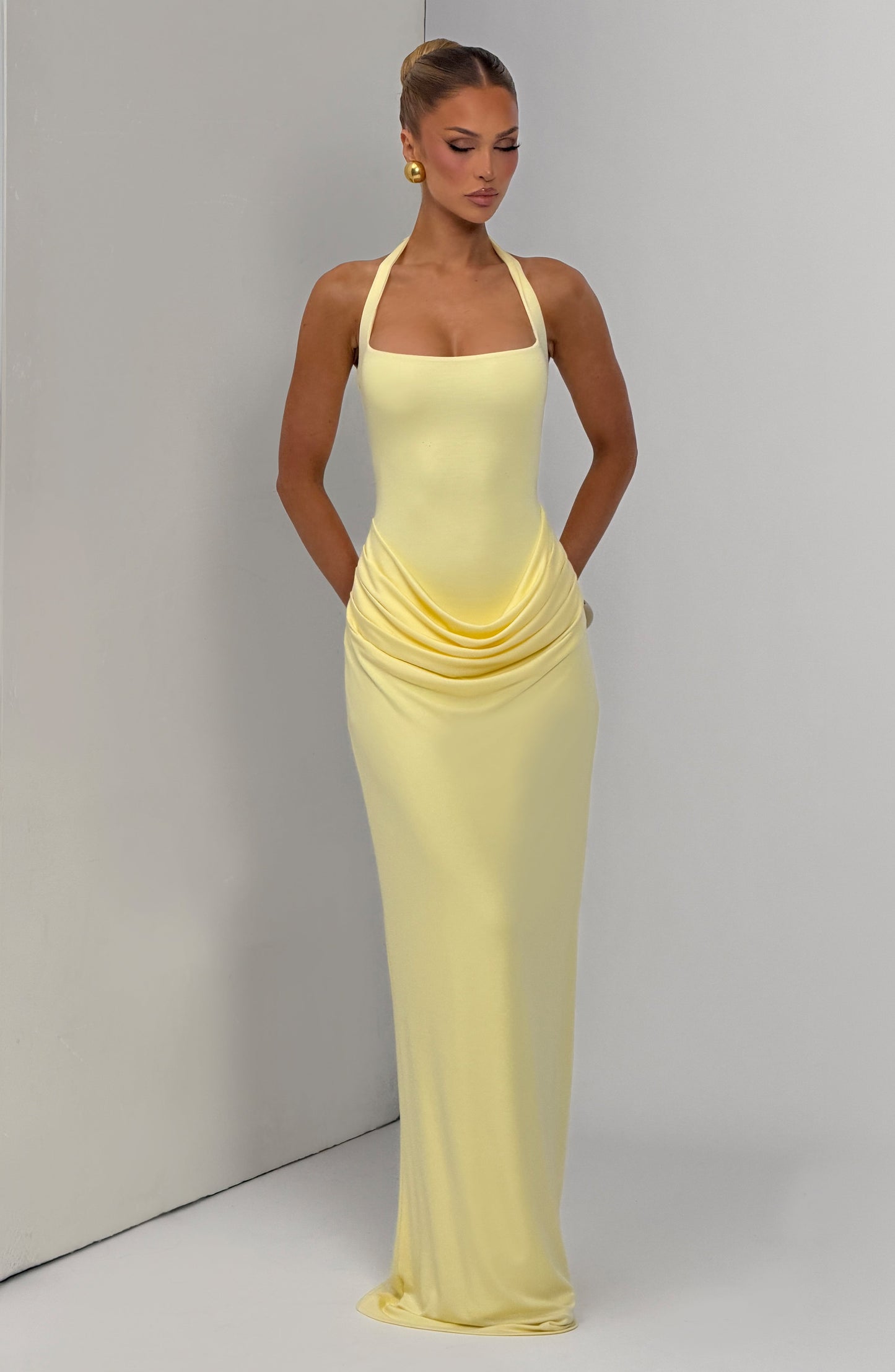 Sharona Maxi Dress Lemon