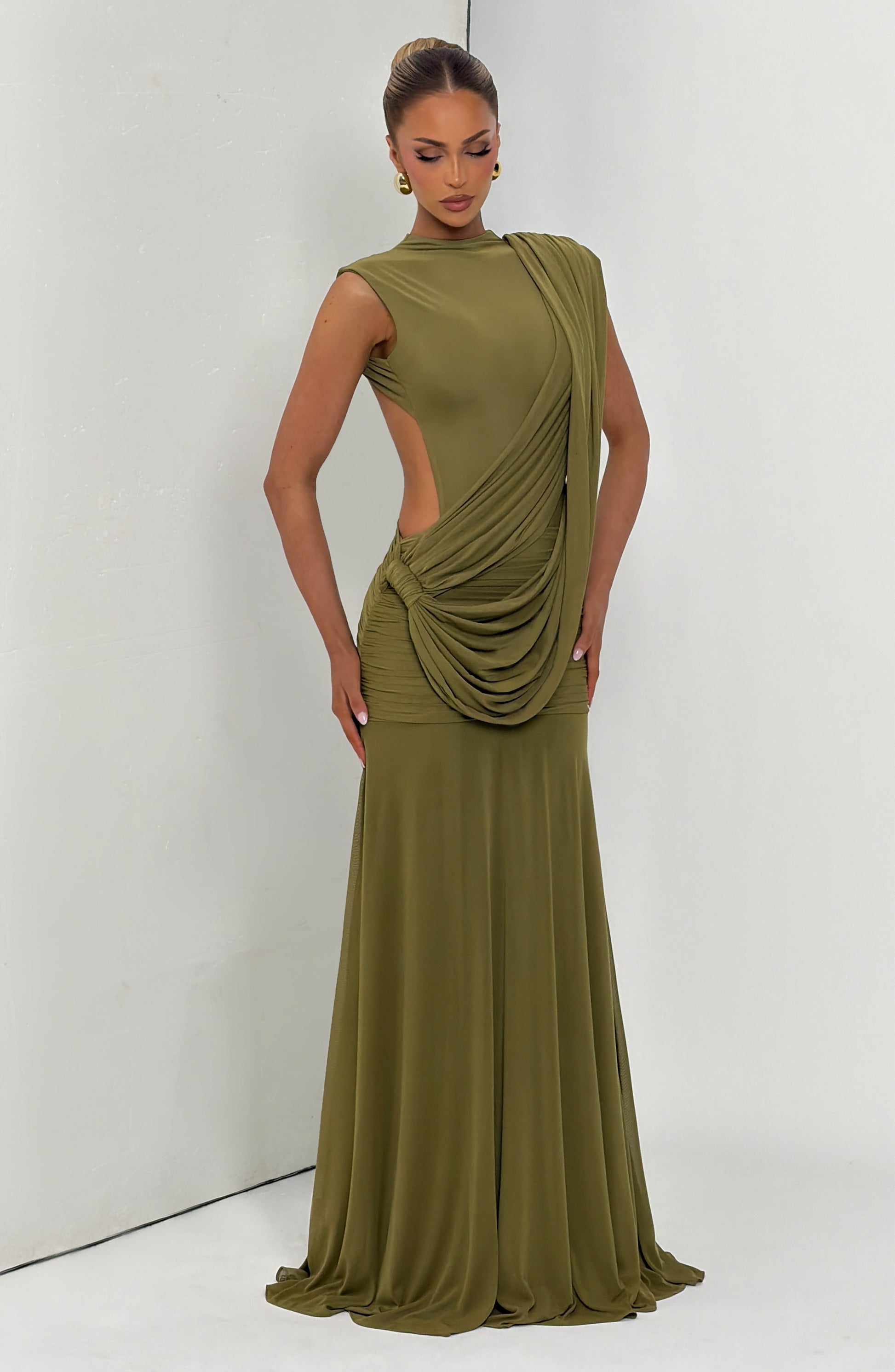 Mireya Maxi Dress Deep Olive