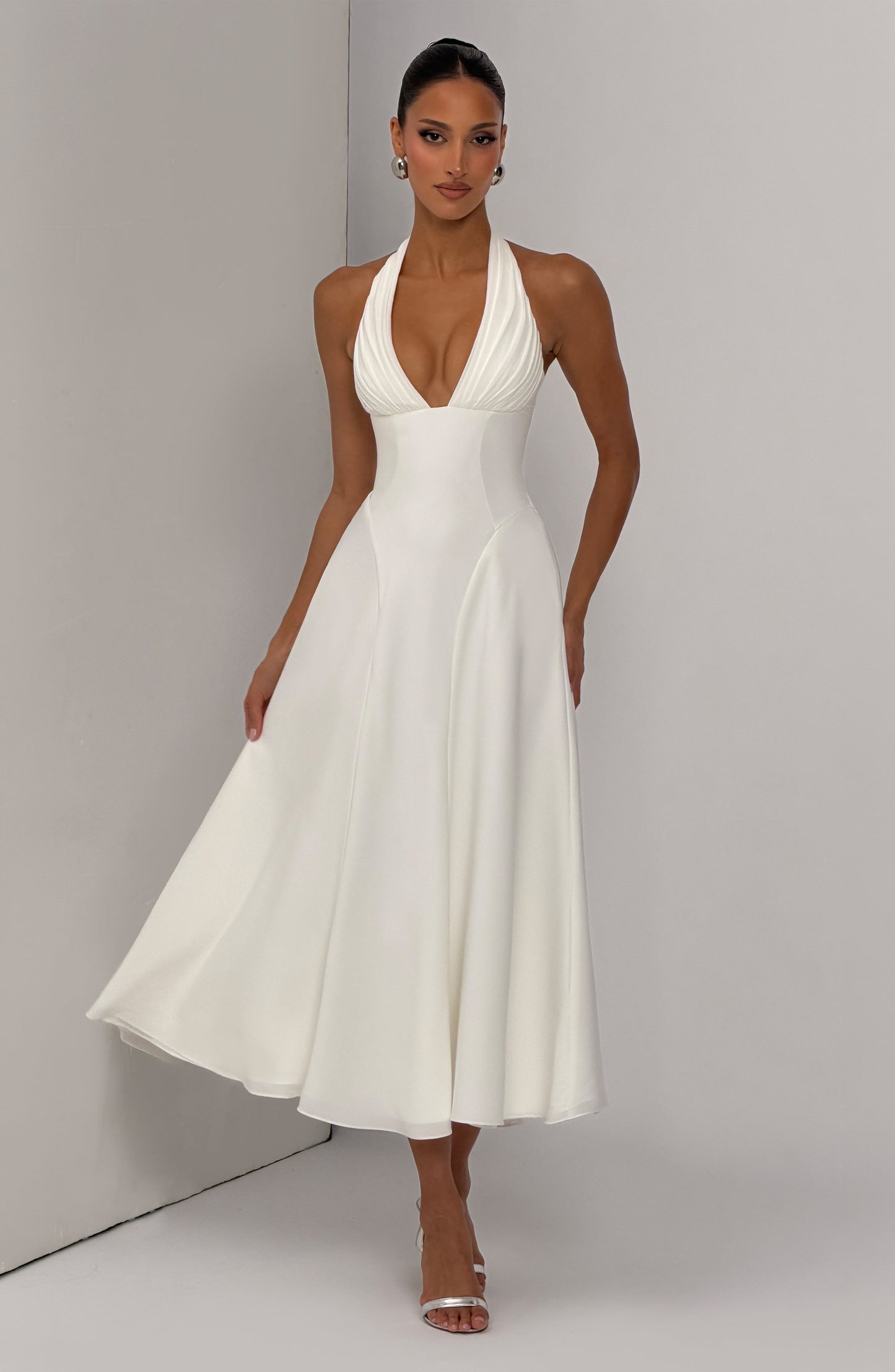 Hayden Midi Dress Ivory