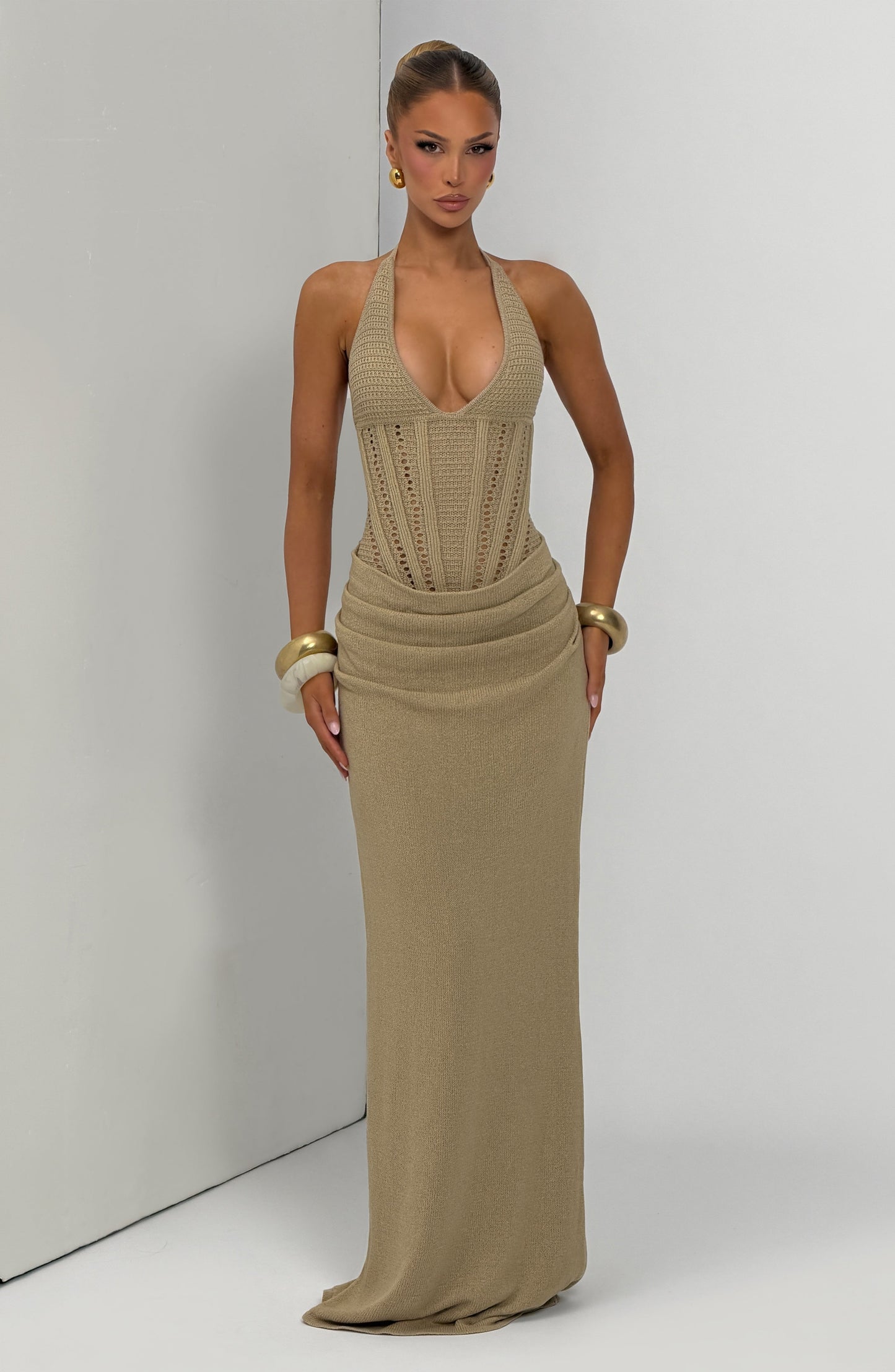 Neeka Maxi Dress Beige