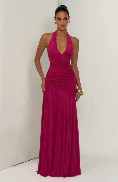 Cova Maxi Dress Raspberry