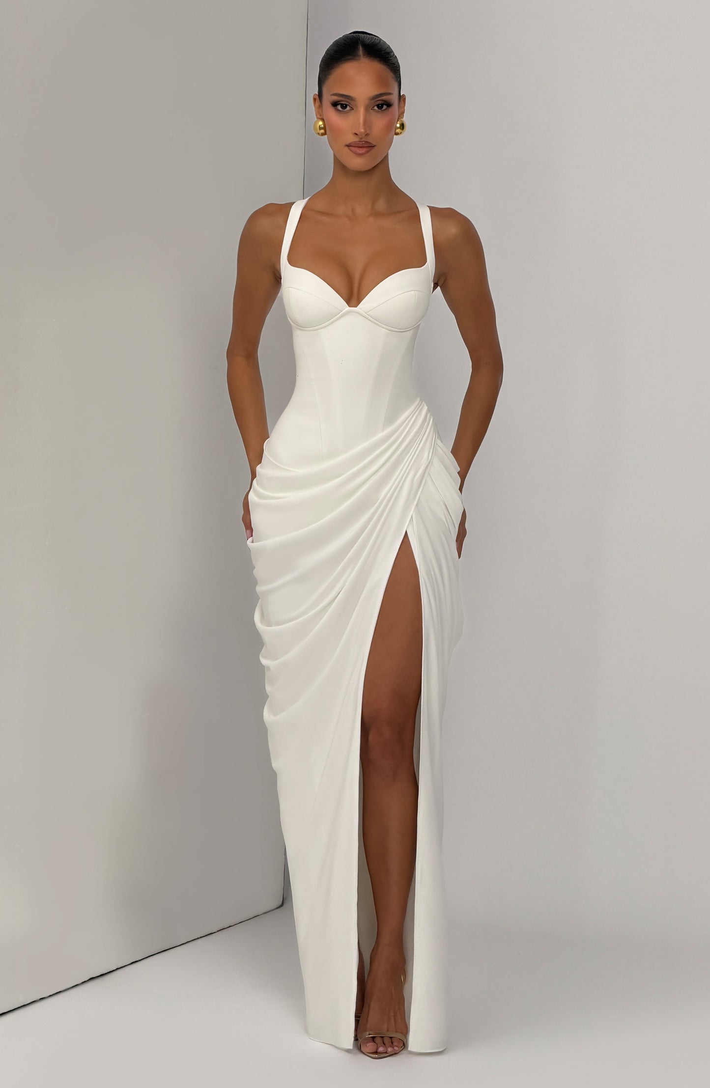 Elara Maxi Dress Ivory