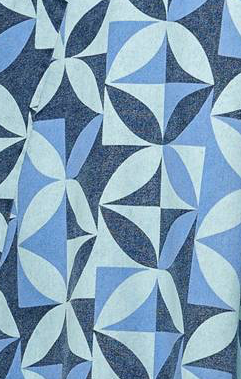 GWENNY GEOMETRIC BLUE DENIM MIDI DRESS FINAL