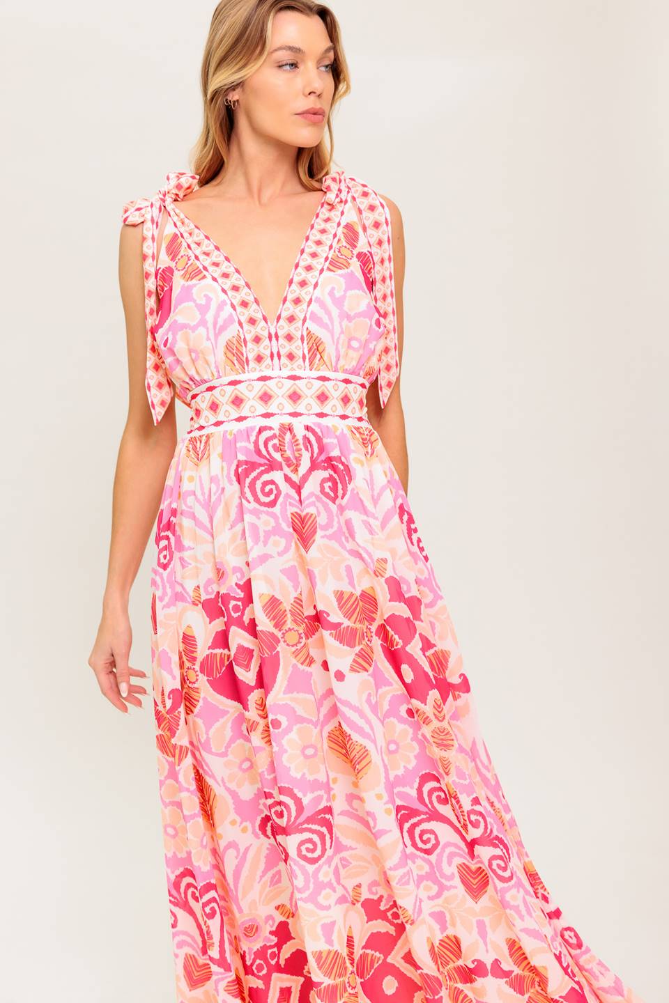VINEYARD BLUSH MAXI DRESS PINK