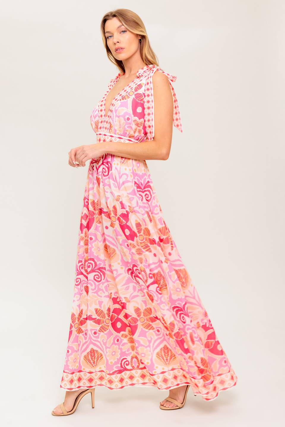 VINEYARD BLUSH MAXI DRESS PINK