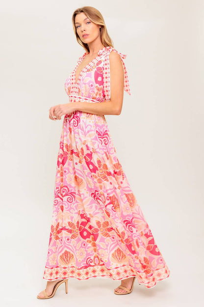 VINEYARD BLUSH MAXI DRESS PINK