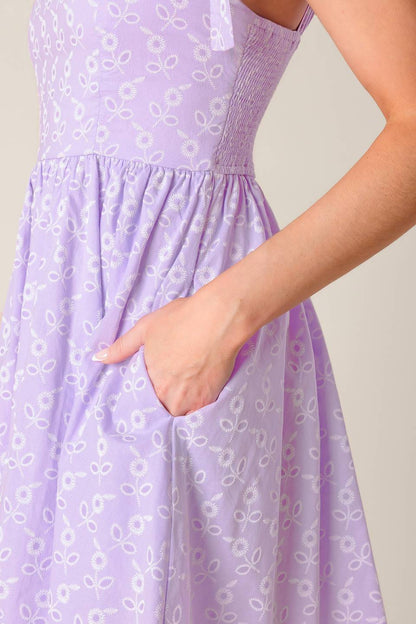 DATE TO REMEMBER MINI DRESS LAVENDER