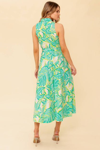 DAYS WITH YOU MIDI SHIRT DRESS GREEN FINAL