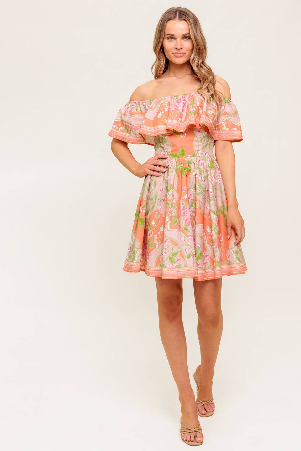 RAE MINI DRESS CORAL