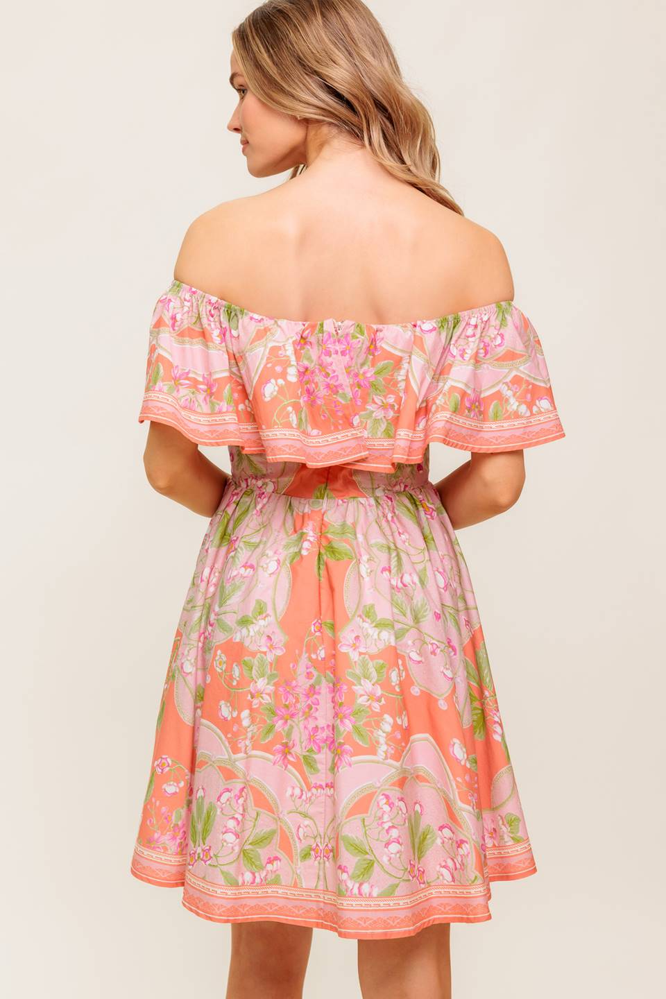 RAE MINI DRESS CORAL