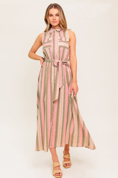WINDSWEPT FIELDS MIDI DRESS OLIVE