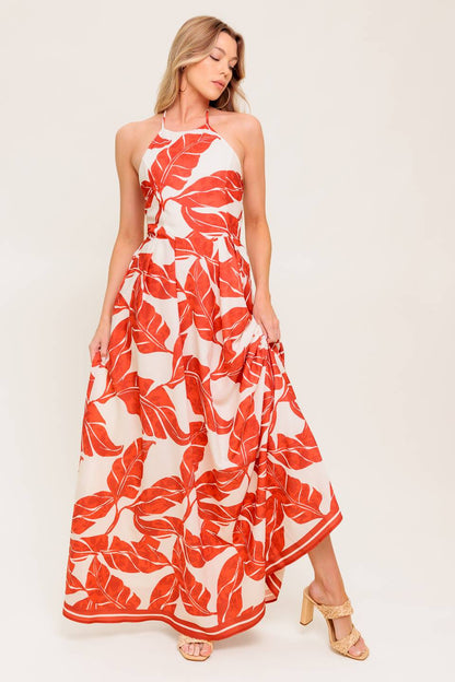 MARLEY MAXI DRESS TROPICAL HALTER MAXI- FINAL