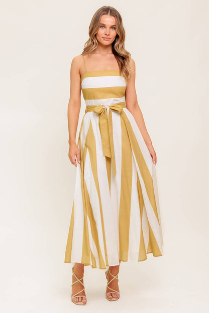 DESERT SANDS TAUPE MIDI DRESS