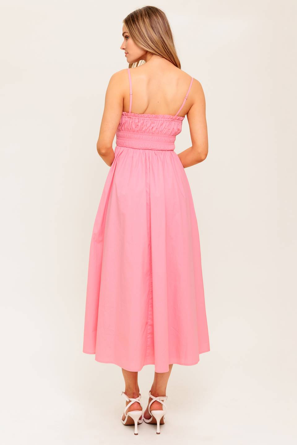 HEARTLAND SUNSET MIDI DRESS PINK