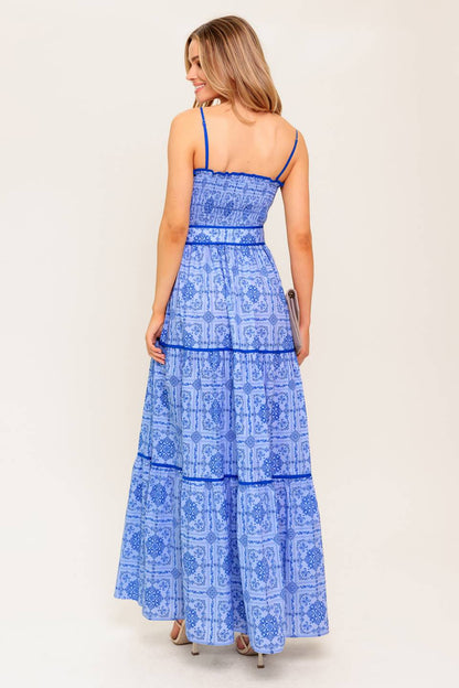 WESTON MAXI DRESS BLUE