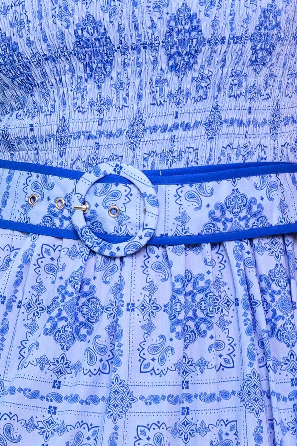WESTON MAXI DRESS BLUE
