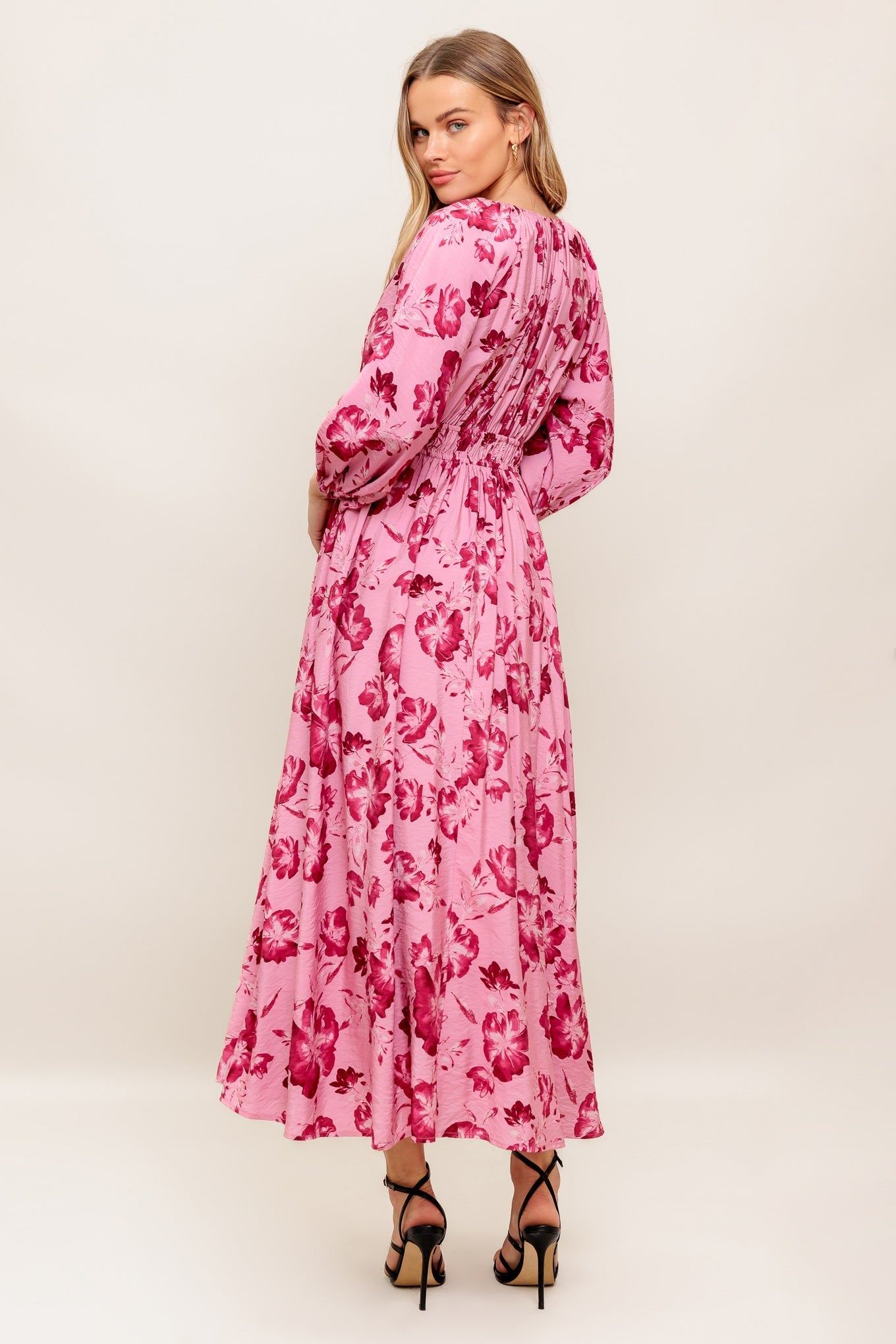 HONEY MIDI DRESS MAUVE