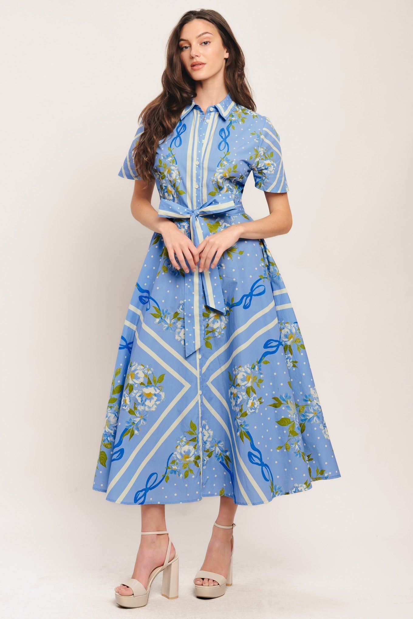 SWEET SOPHISTICATE SHORT SLEEVE MIDI DRESS