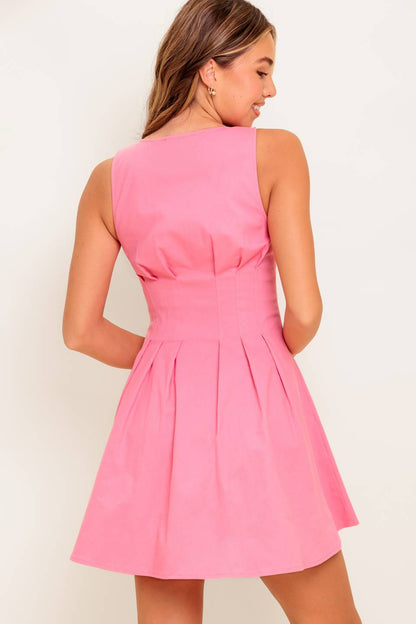 COTTON CANDY DAYS PINK MINI DRESS