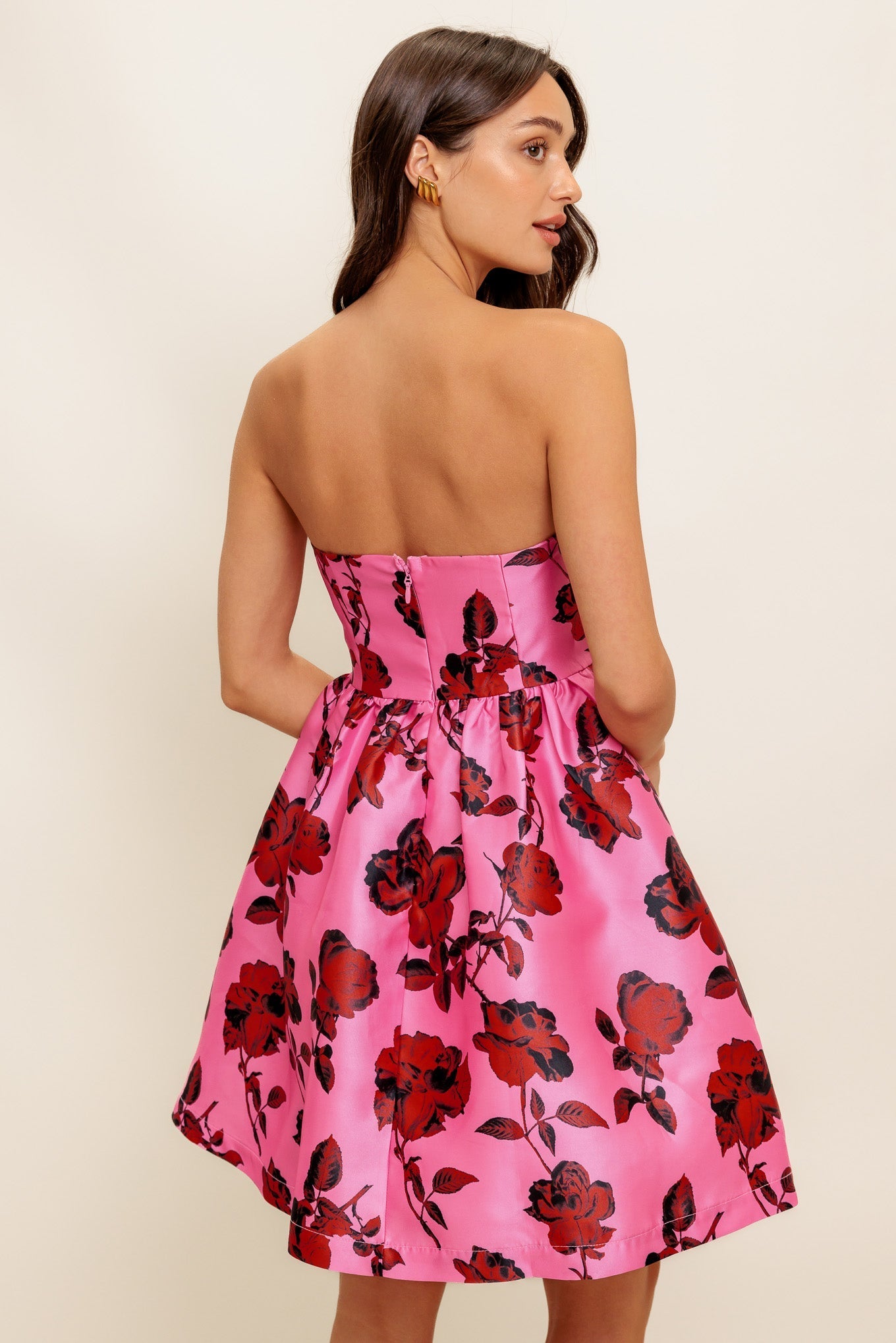 WAVERLY MINI DRESS PINK FLORAL FINAL